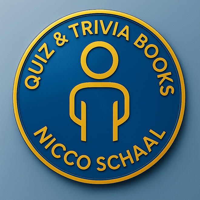 Logo of quiz and trivia books by Nicco Schaal, author of travel and world trivia books.